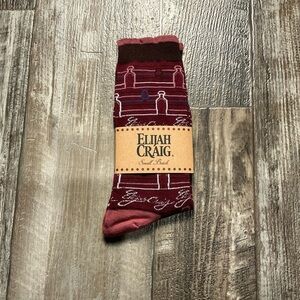 Elijah Craig Men's Burgundy Casual Socks